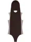 Courrèges Illusion hooded bodysuit - Brown