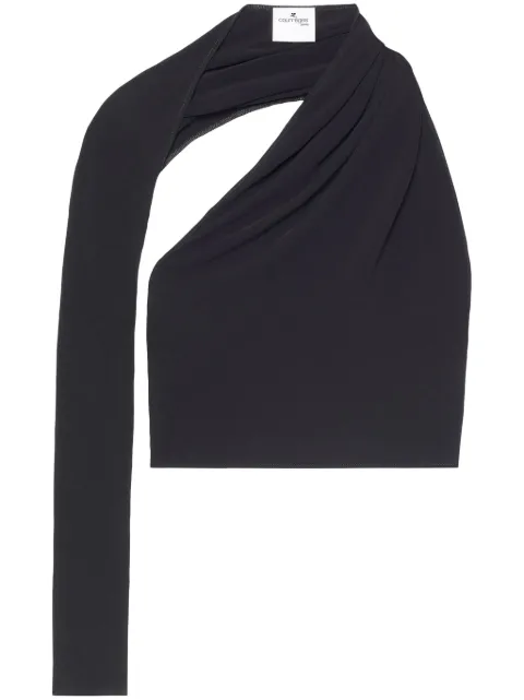 Courrèges Slash asymmetric cropped top