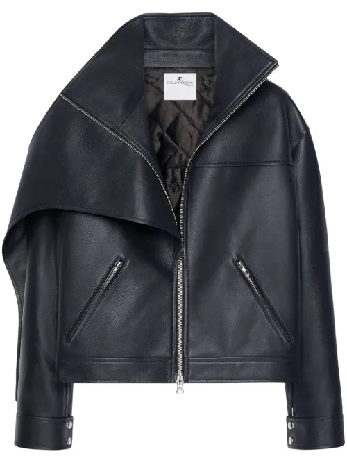 Veste oversize en cuir - Courrèges - Modalova