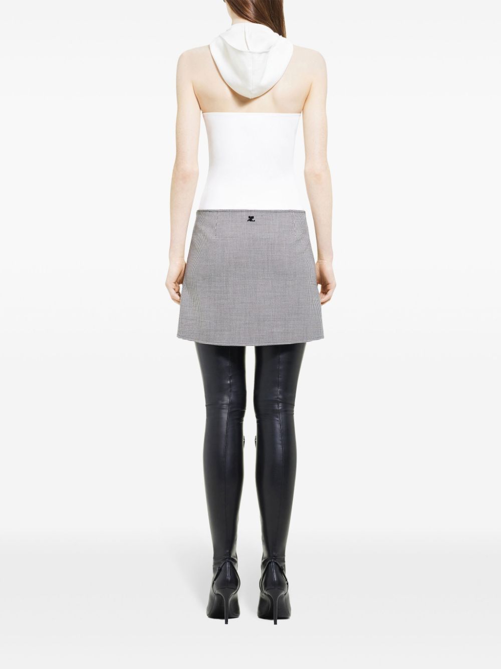 Rabanne houndstooth mini skirt Women