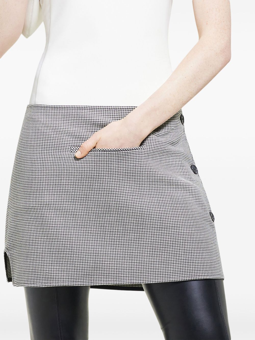 Rabanne houndstooth mini skirt Women