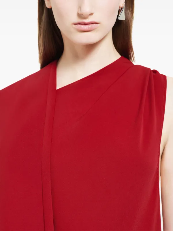 【関税&送料込】Courreges Red Viscose Blend Dress Courrèges Draped cut-out Dress | Red | FARFETCH
