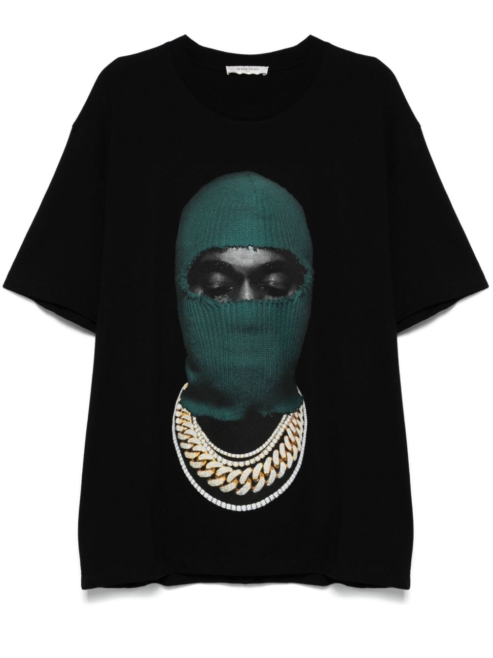 Mask-print T-shirt