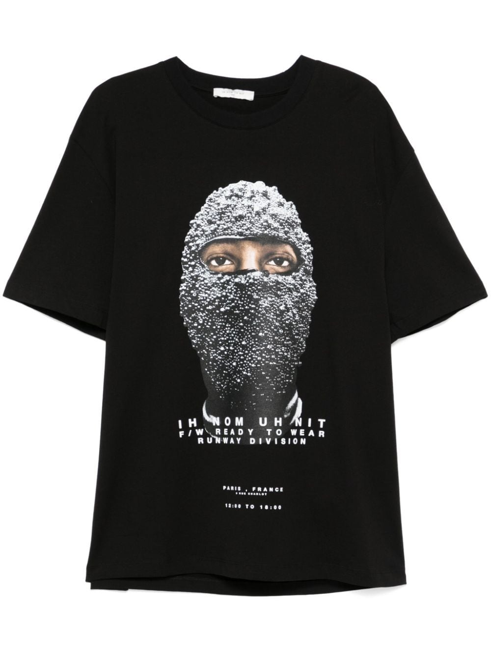 Shop Ih Nom Uh Nit Black Mask-print T-shirt