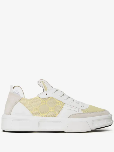 TWINSET Fessura monogram-panel lace-up sneakers