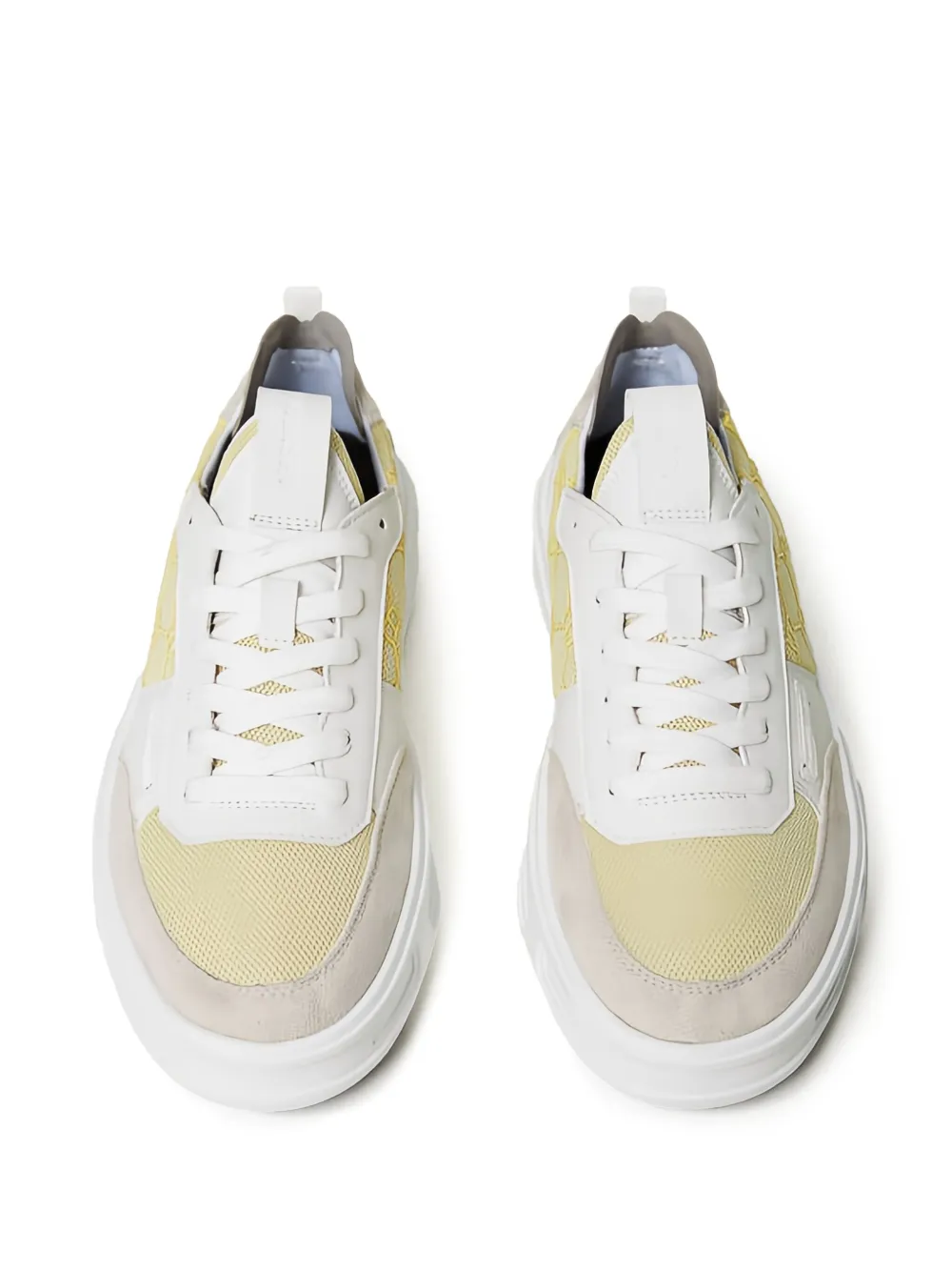 TWINSET Fessura sneakers met vlak met monogram Wit