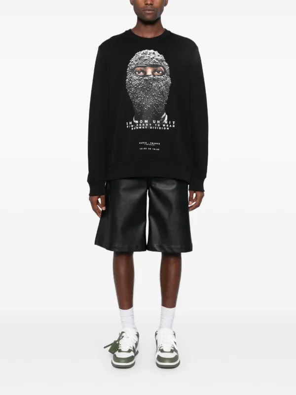 【関税&送料込】Ih Nom Uh Nit Sweaters Black Ih Nom Uh Nit Black Mask-print Sweater | Black | FARFETCH