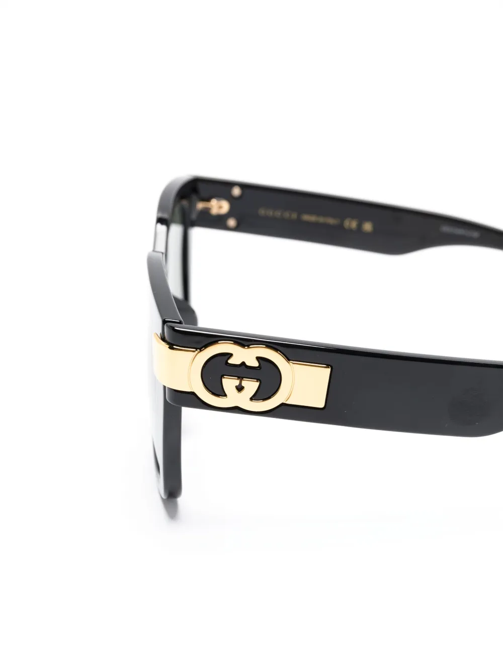 Gucci Eyewear Zonnebril met cat-eye montuur Zwart