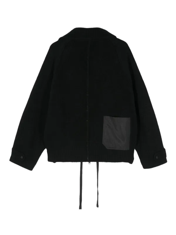 Isabel Benenato Fleece Jacket | Black | FARFETCH