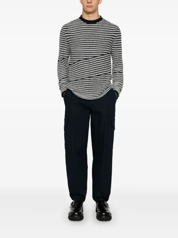 GIORGIO ARMANI - Giorgio Armani ブルー シェニールボーダー