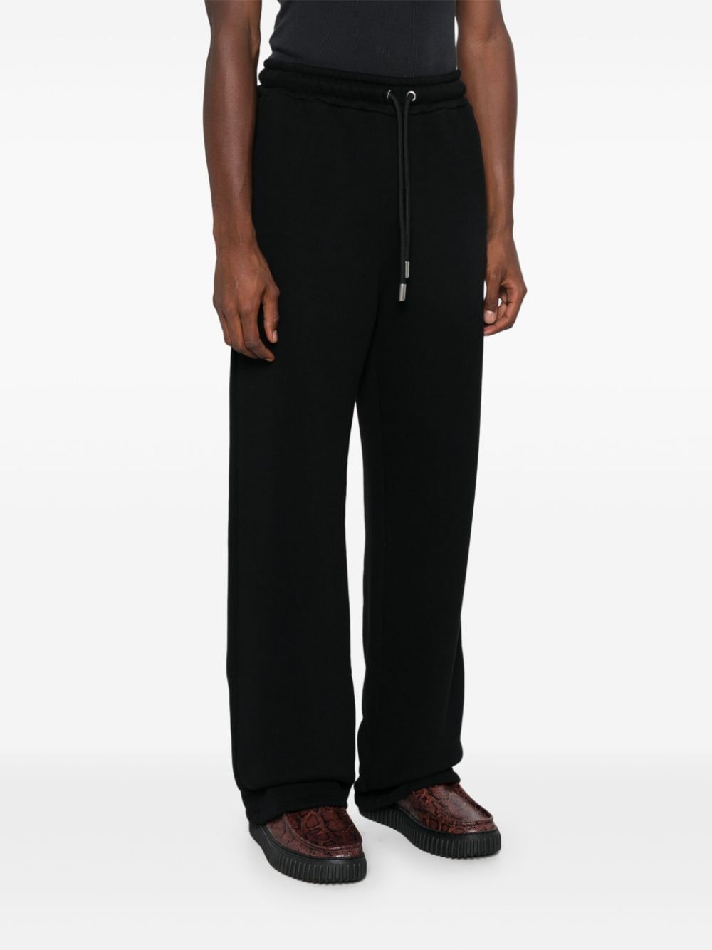 Shop Off-white Diag-stripe Track Pants In Black