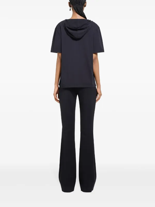 最安値に挑戦！ T-shirt Hooded Courrèges | FARFETCH | Black トップス