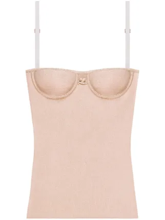 Courrèges Lingerie Interlock Top | Neutrals | FARFETCH