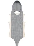 Courrèges Illusion hooded bodysuit - Grey