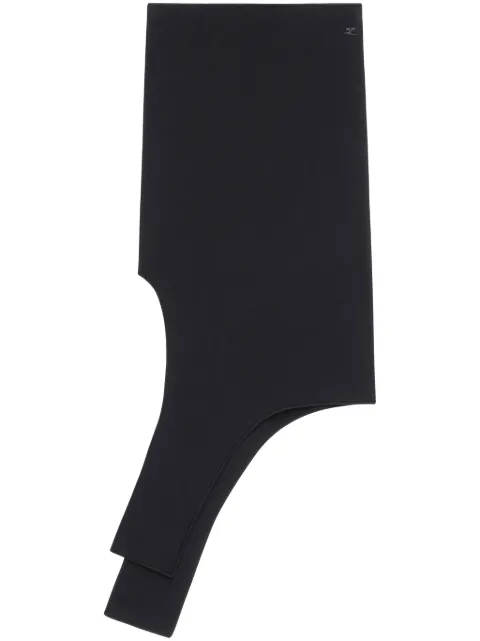 Courrèges slash knit skirt