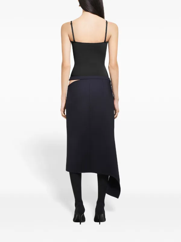 Courrèges Lingerie Interlock Top | Black | FARFETCH