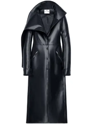 ジャケット・アウター THE RERACS single trench coat 48 black THE RERACS│ザ・リラクス / WOMENS