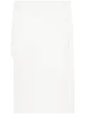 Courrèges oblique heritage midi skirt - White