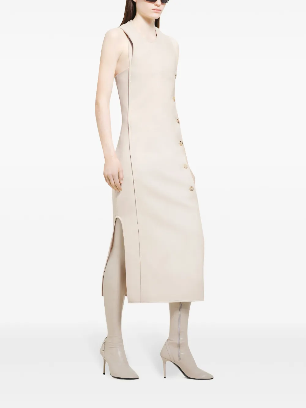 Courrèges Oblique jurk Beige