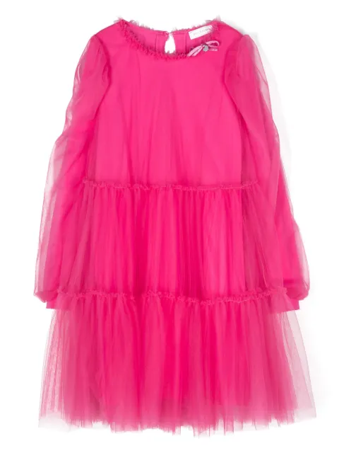 Monnalisa vestido con charm del logo