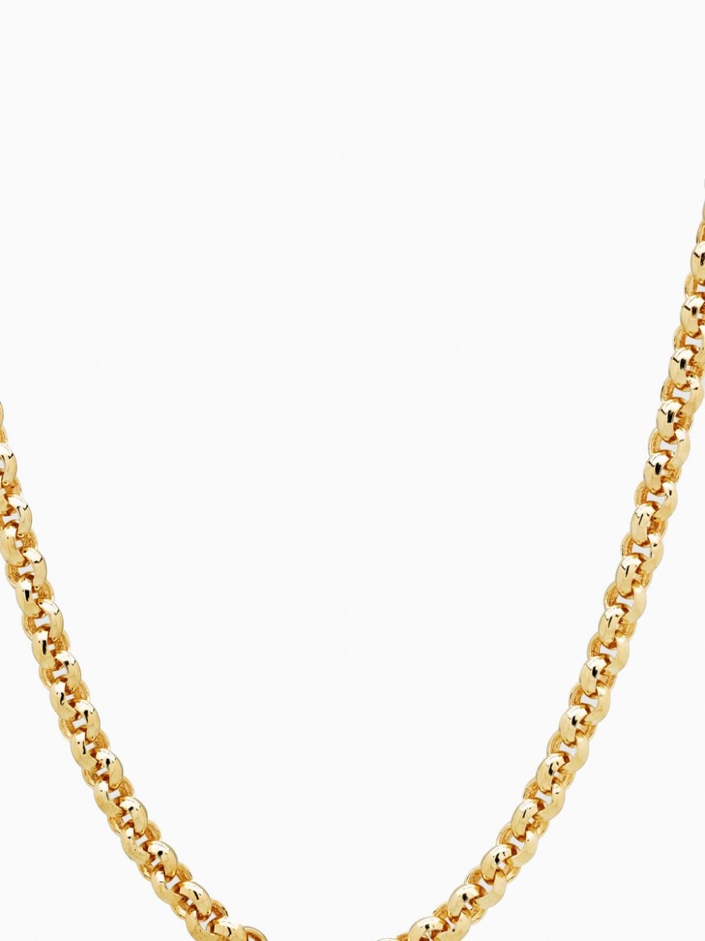 Shop Tom Wood Rolo Chain Necklace In Gelb