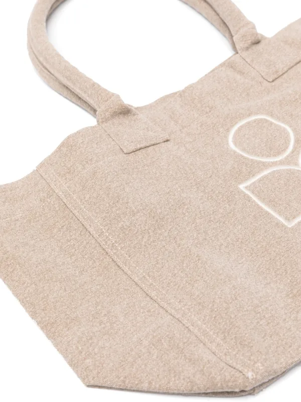 ISABEL MARANT Beige Cotton Yenky Zipped Shopping Bag