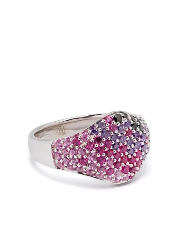 最高品質の Wood Tom Mini JO FARFETCH | Silver | Ring Cocktail Sunset アクセサリー