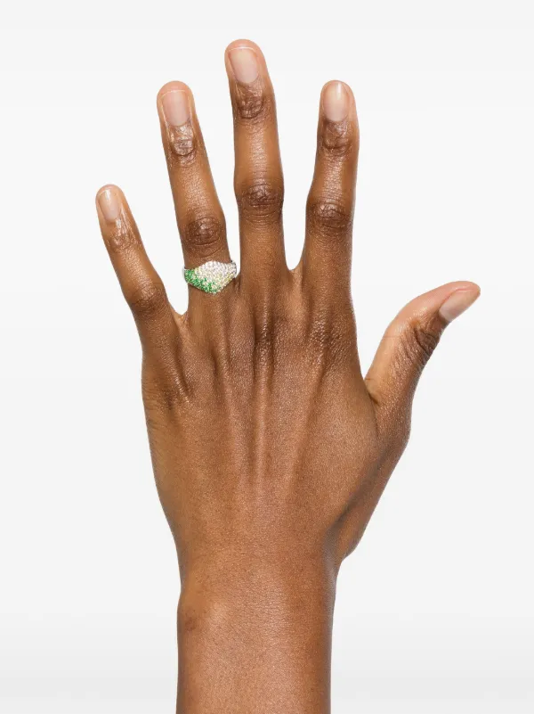 【TOM WOOD】☆お洒落リング☆ Mini Oval Cocktail Green TOM WOOD】☆お洒落リング☆ Mini Oval Cocktail Green (Tom