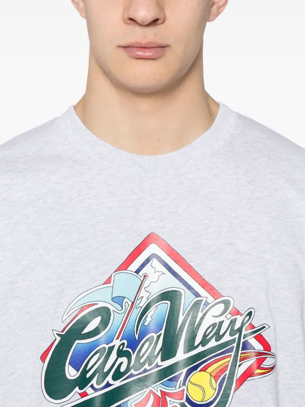 大人気♪【Casablanca】Casa Way World Series Printed T-shirt Casa Way World Series T-Shirt | Casablanca Paris