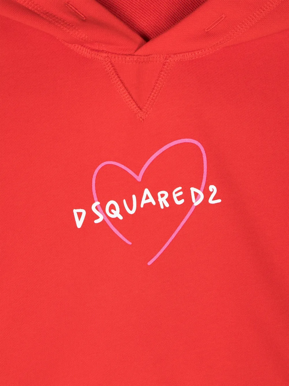 DSQUARED2 KIDS Hoodie met logoprint Rood