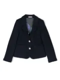 Billieblush logo-embroidered blazer - Blue