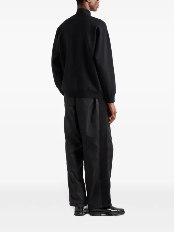 Prada ジップアップ カーディガン | ブラック | FARFETCH JP