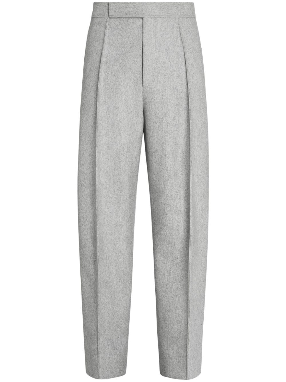 Zegna Wide-leg Trousers In Gray