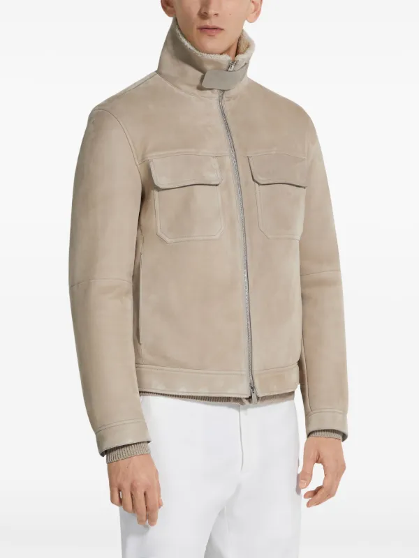 Ermenegildo Zegna ゼニア スウェードジャケット メンズ