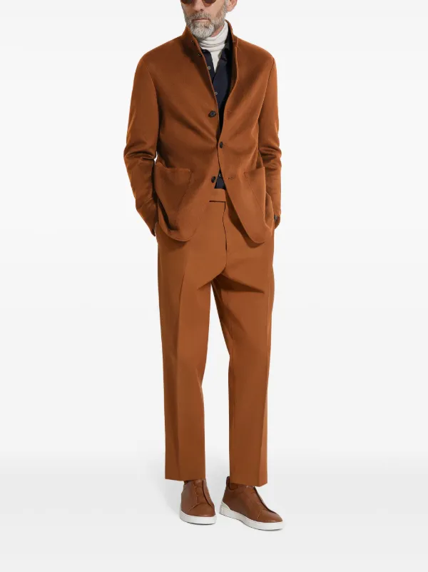 Zegna Oasi Cashmere Il Conte ジャケット | ブラウン | FARFETCH JP