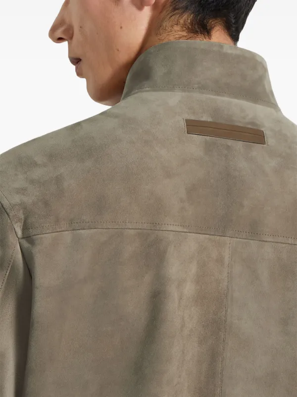 Zegna Suede Jacket | Neutrals | FARFETCH
