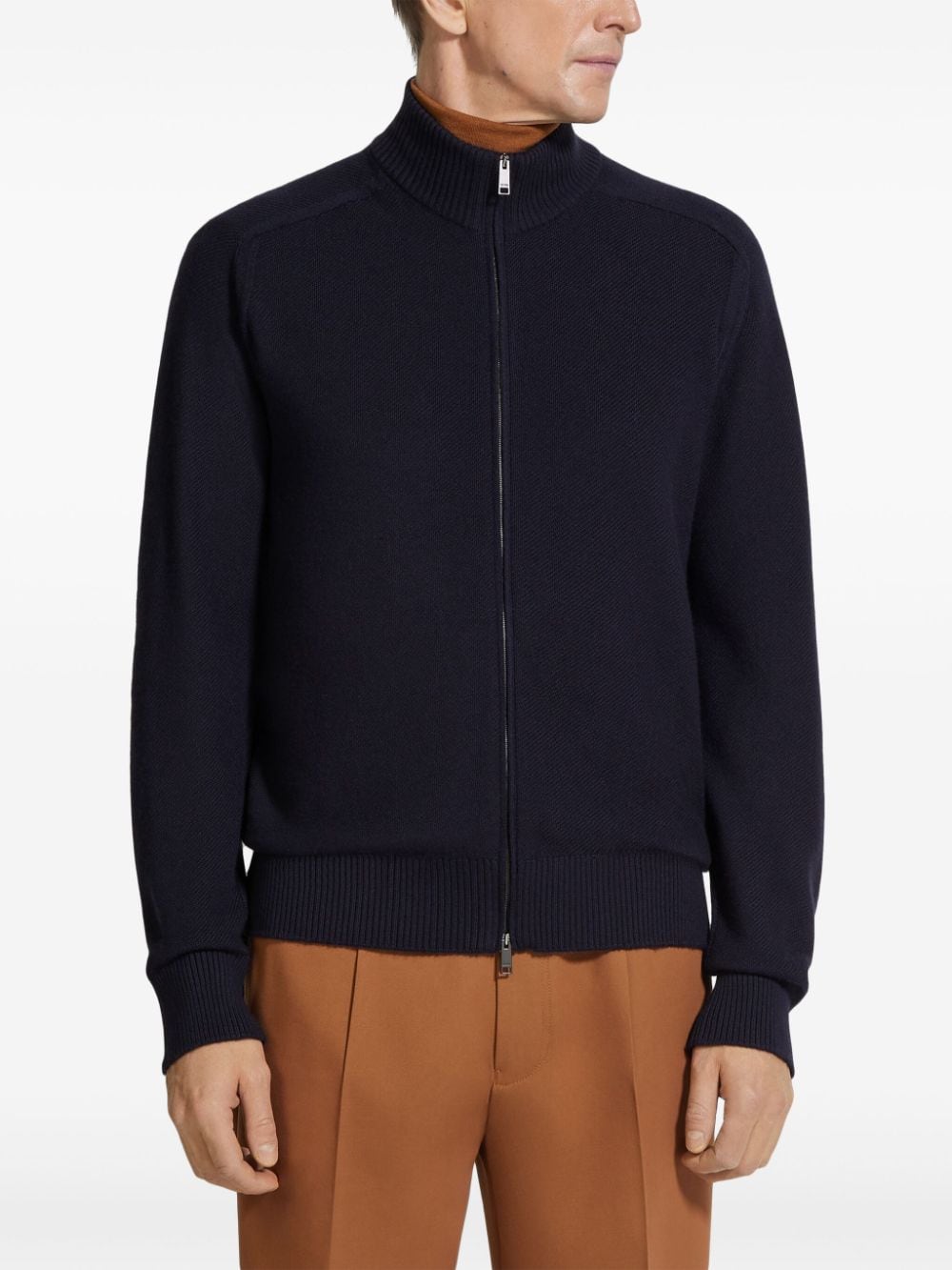 Zegna Cashseta cardigan - Blauw