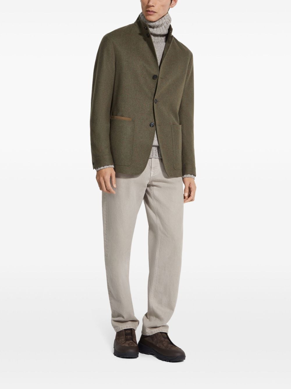 Zegna Conte Chore blazer - Groen