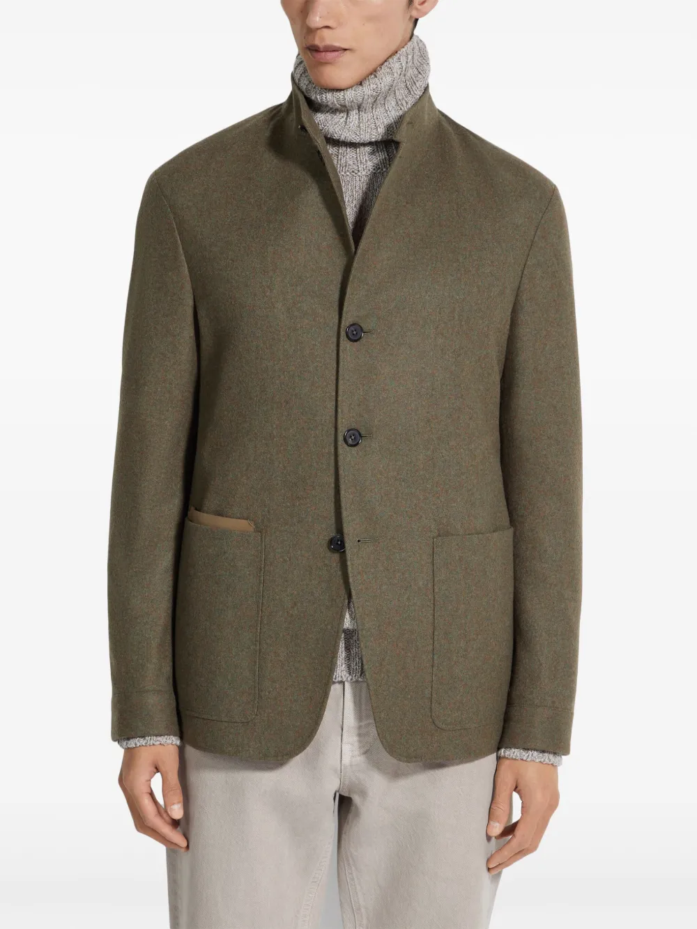 Zegna Conte Chore blazer Groen
