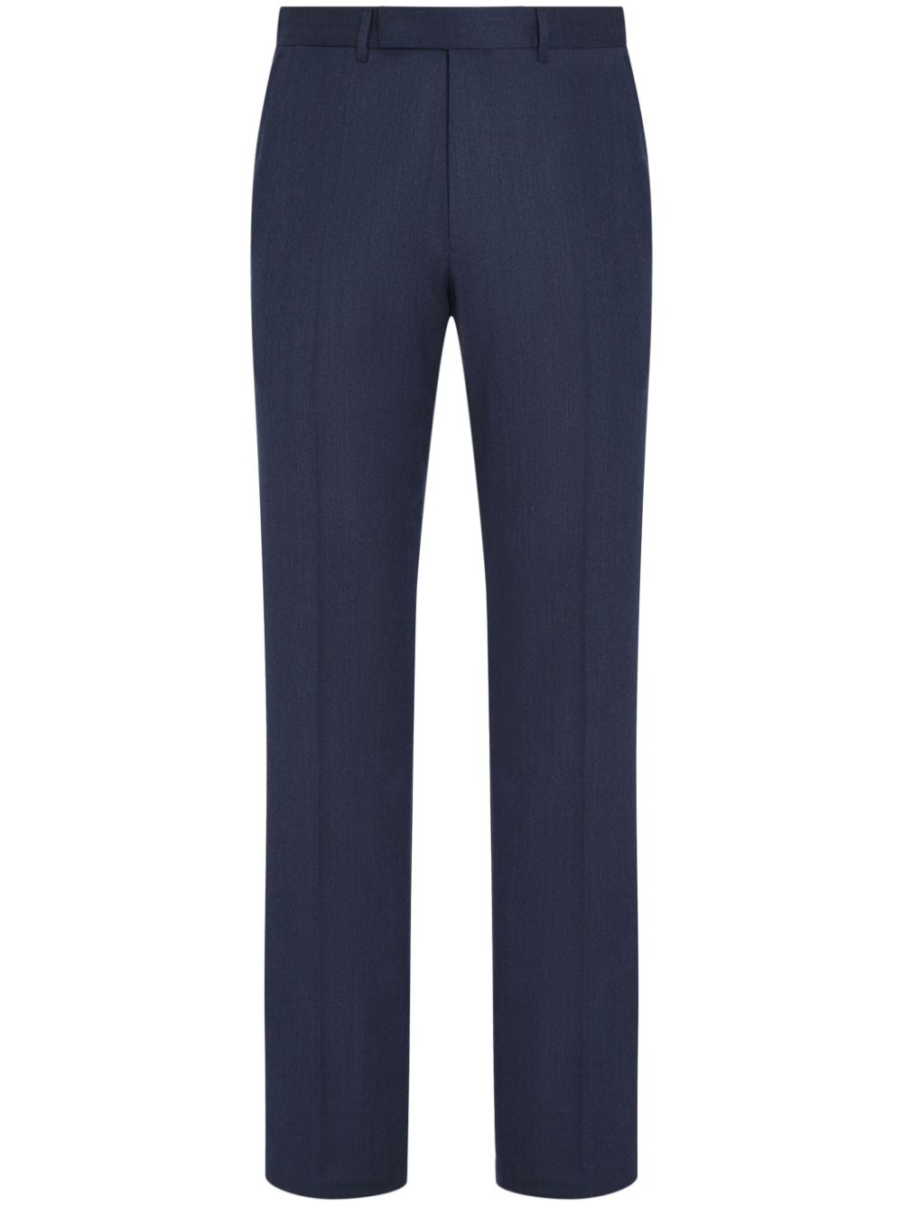 Zegna wool straight-leg trousers - Blue