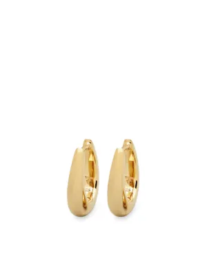 Tom Wood Arch Square オニキス フープピアス 9Kイエローゴールド