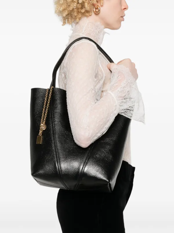 Chloé Medium Spin Tote Bag | Black | FARFETCH HK