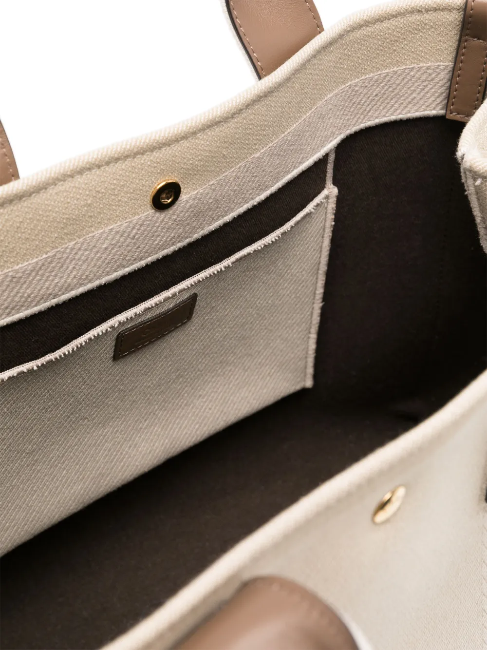 Shop Chloé Large Carry Tote Bag In Neutrals