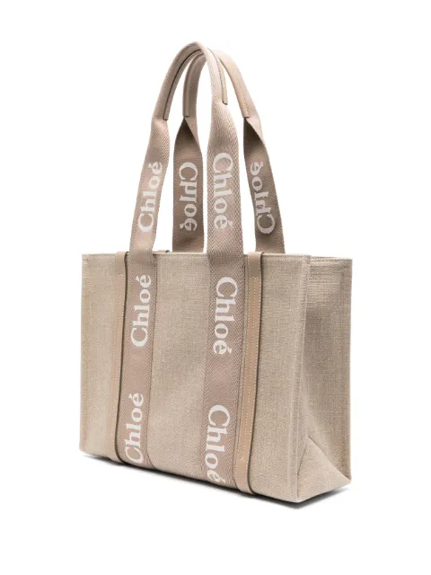 Chloé medium Woody tote bag CHC23AS383L17 - 2