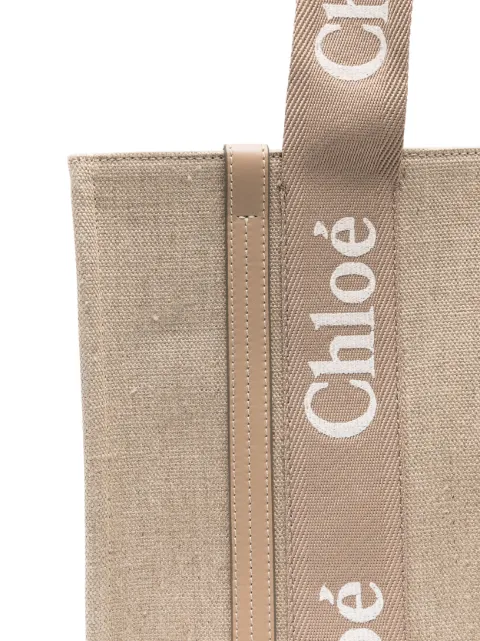 Chloé medium Woody tote bag CHC23AS383L17 - 3