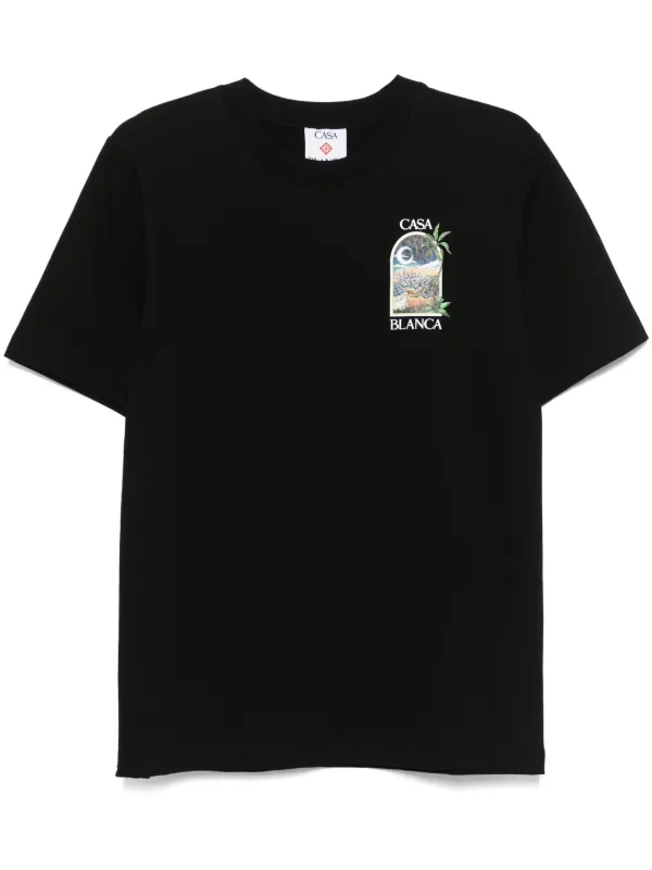 Tシャツ・カットソー Casablanca CASABLANCA MONTAGNE\nPATCH T-SHIRT MPF25-JTS-001-06_01_grande.