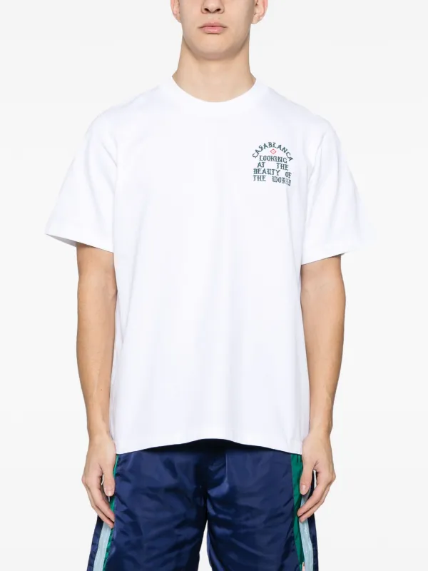 即 Casablanca カサブランカ ルッキング アット ザ ビューティ T Casablanca Looking At The Beauty Of The World T-shirt