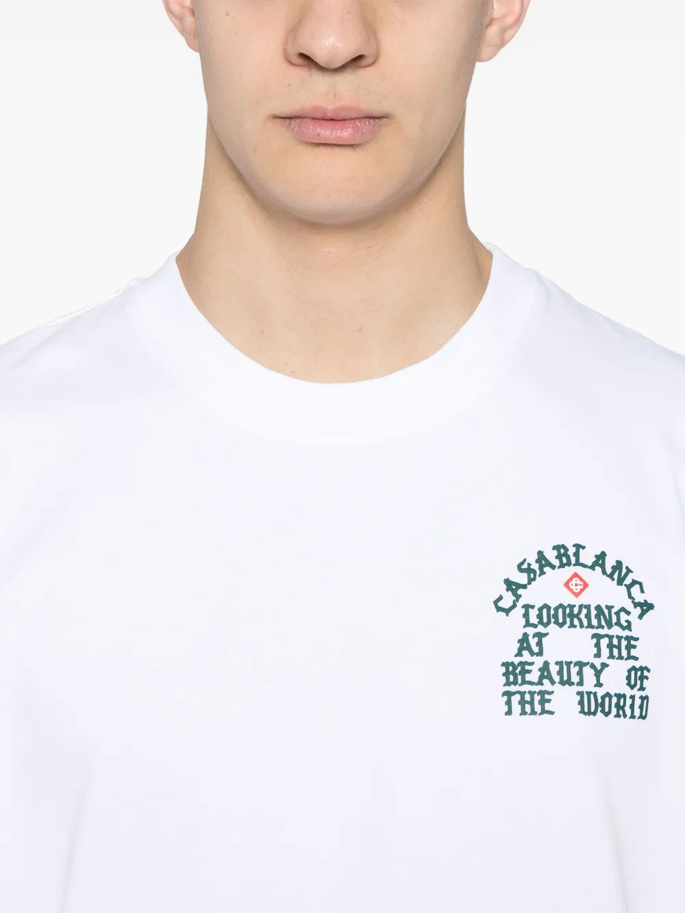 Casablanca Looking At The Beauty Of The World T-shirt Wit