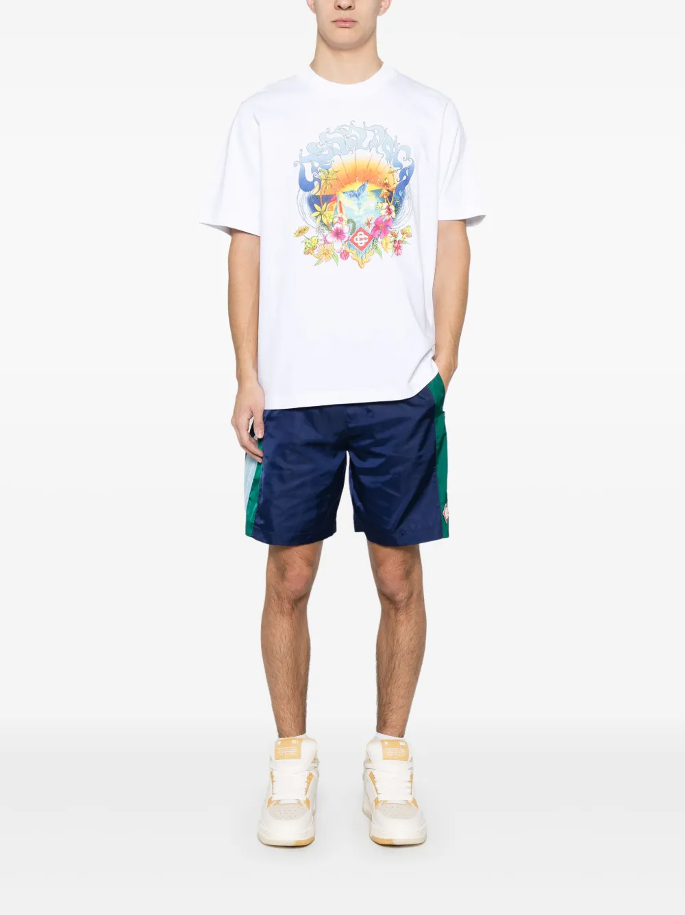 Casablanca Surf Trip T-shirt - Wit