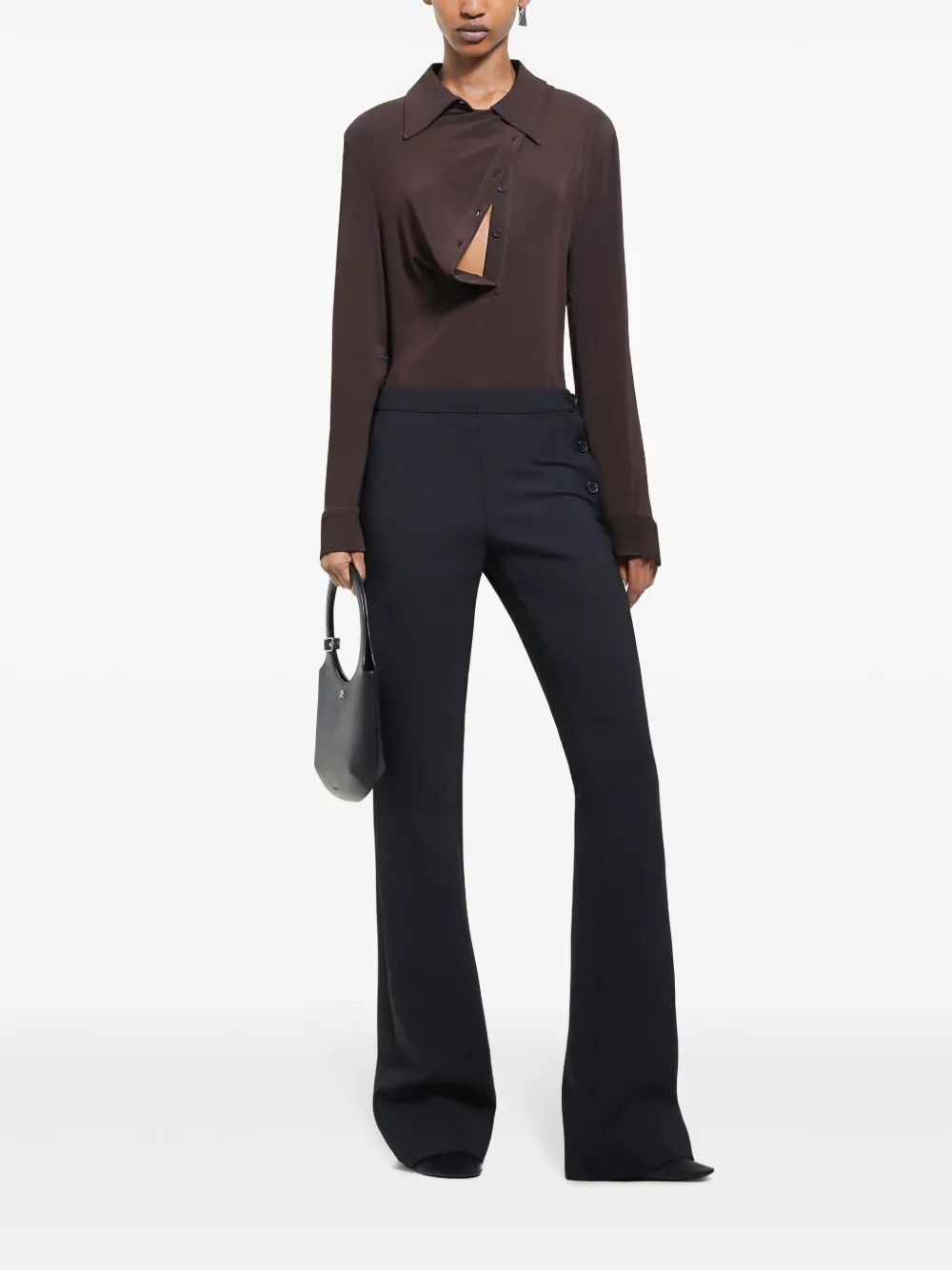 Courrèges Oblique poloshirt - Bruin